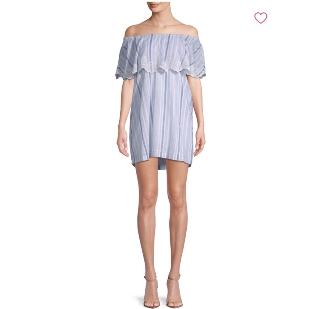 💛PilyQ💛 Striped Cotton Mini Dress Size M/L